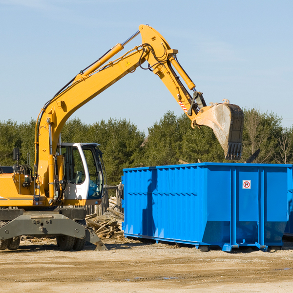how many times can i have a residential dumpster rental emptied in Hammondsville